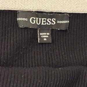 GUESS Black Ribbed Knitwear